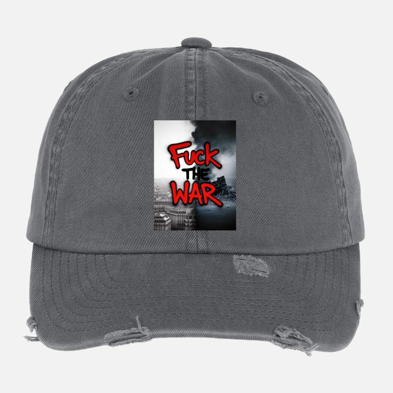 SCHEIẞ AUF DEN Krieg Flexfit Vintage Destroyed Cap