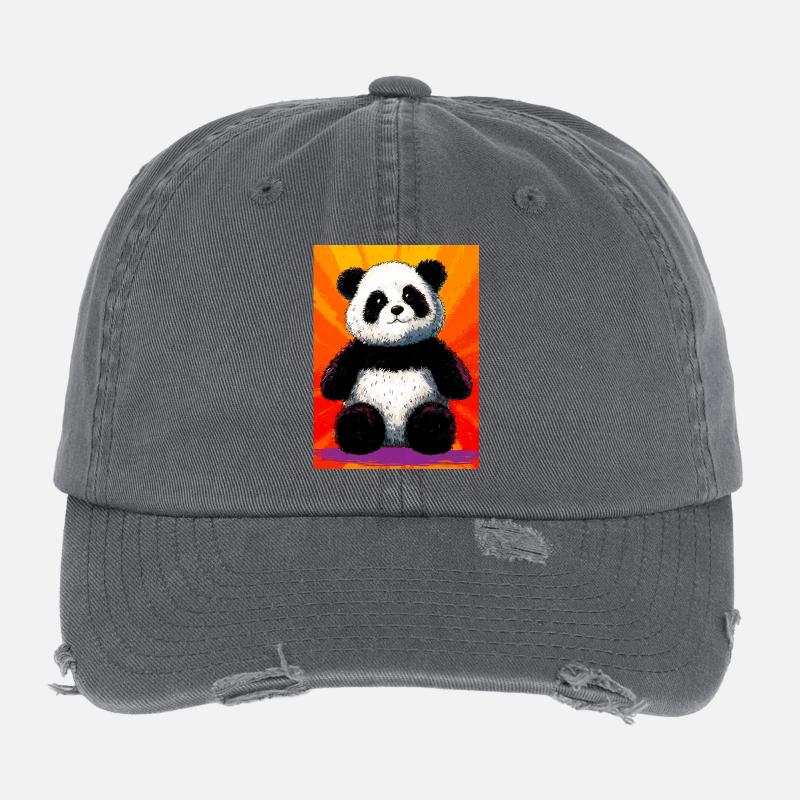 panda Flexfit Vintage Destroyed Cap