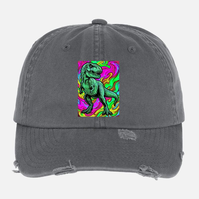 dinosaur Flexfit Vintage Destroyed Cap
