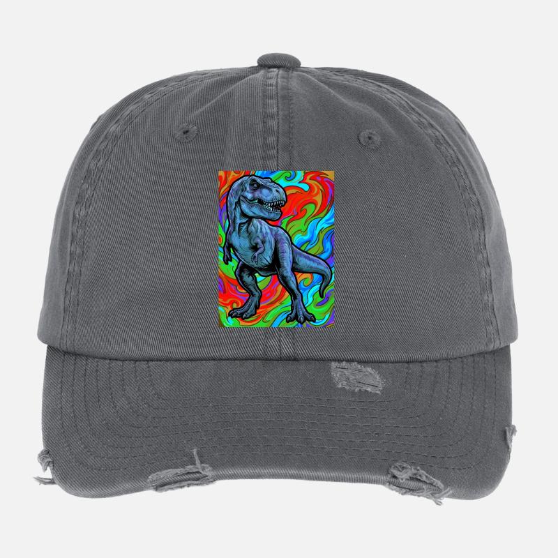 dinosaure Casquette vintage effet usé Flexfit