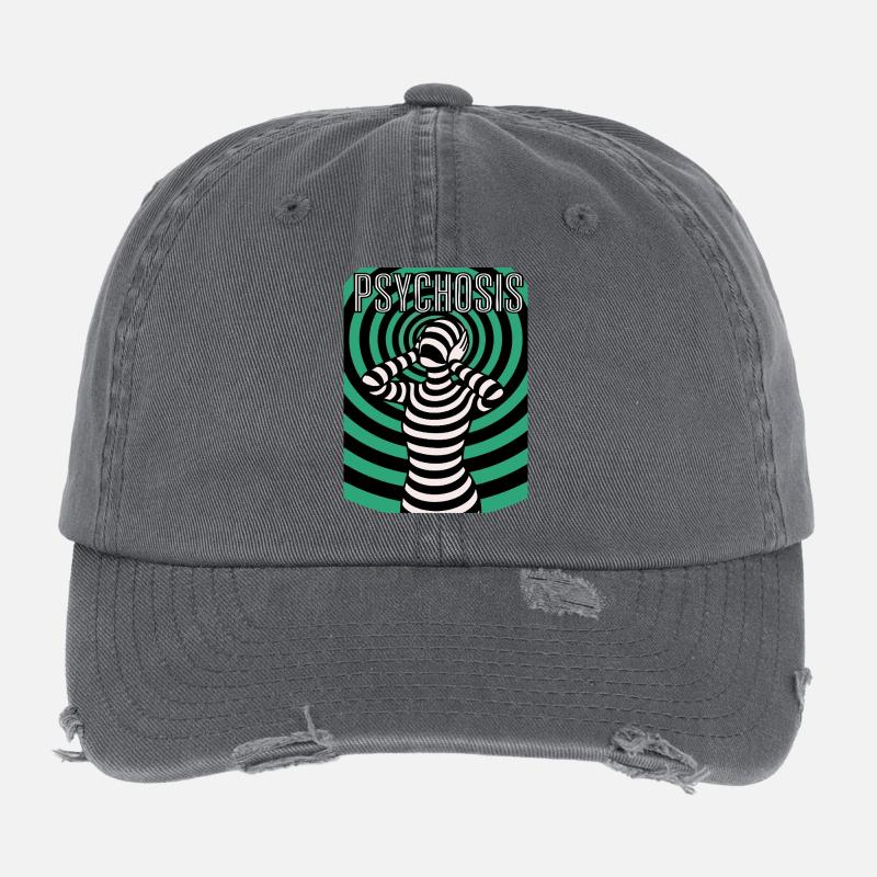 Psychedelic Psyche, Hypnos, Hallucination Flexfit Vintage Destroyed Cap