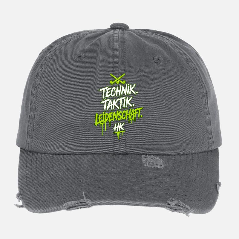 Technik. Taktik. Leidenschaft. Flexfit Vintage Destroyed Cap