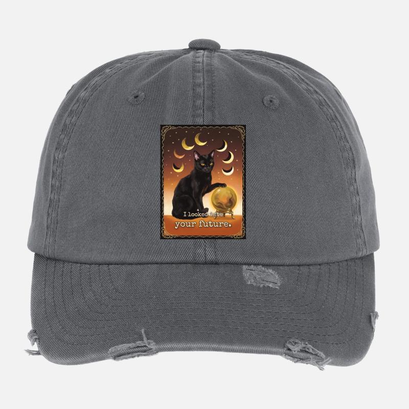 Futur Nope Cat Casquette vintage effet usé Flexfit