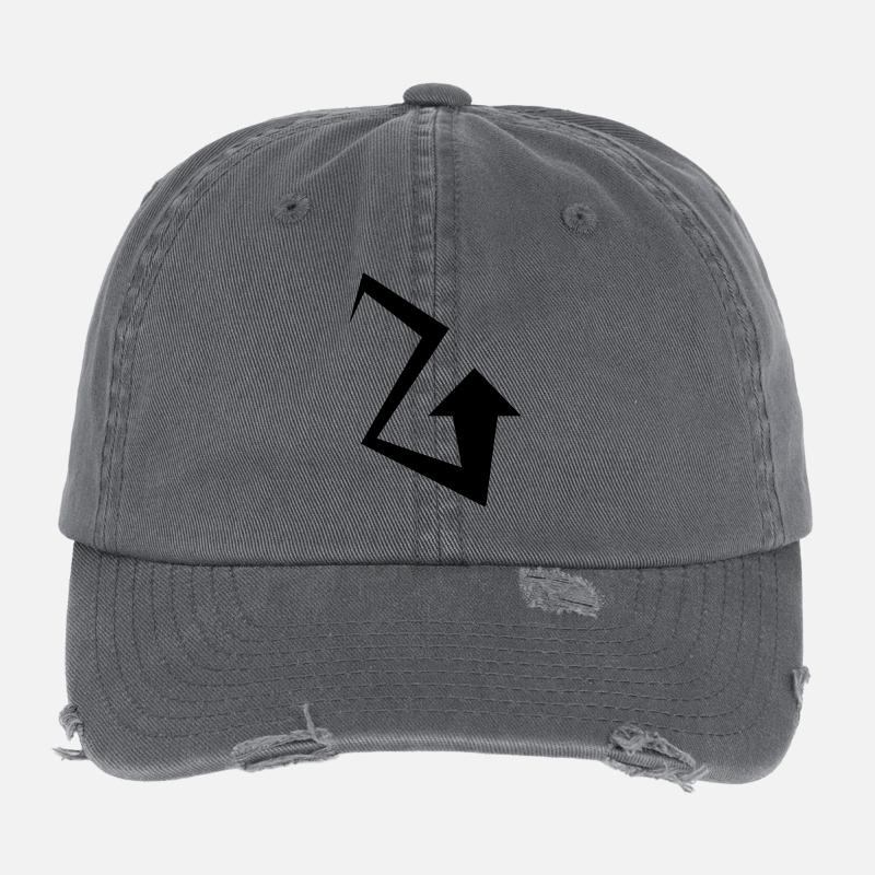 Zig Zag Pfeil Flexfit Vintage Destroyed Cap