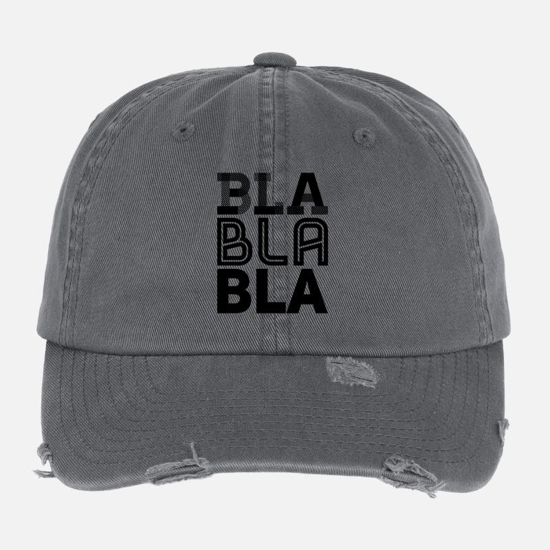 bla bla bla Flexfit Vintage Destroyed Cap