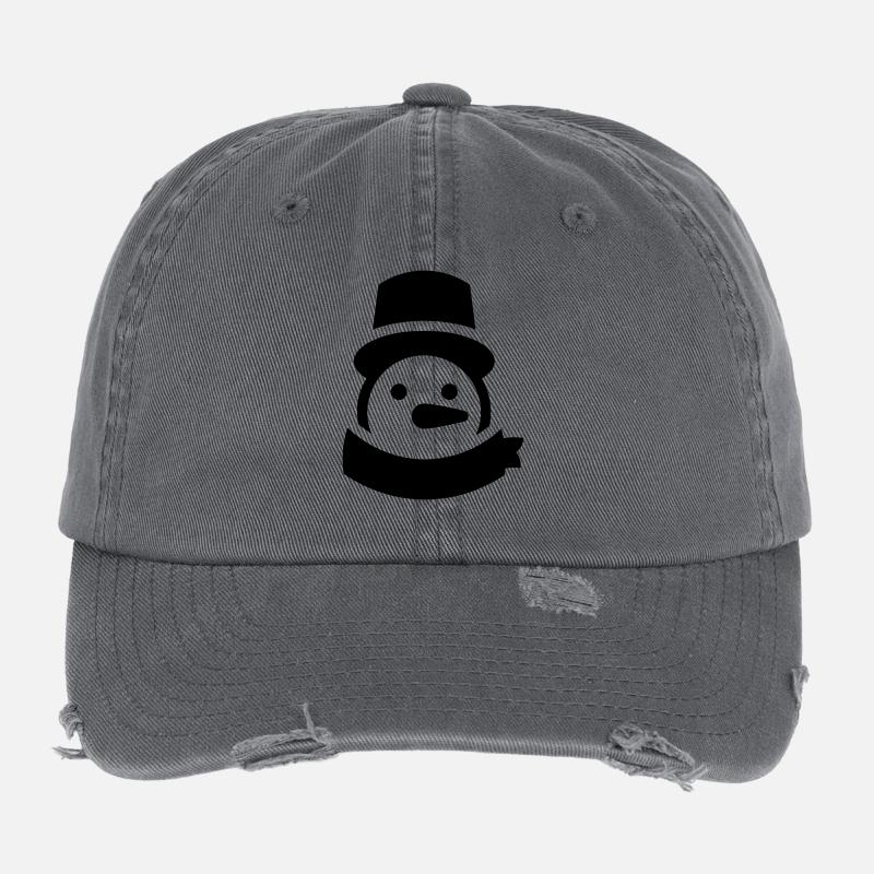 schneemann kopf Flexfit Vintage Destroyed Cap