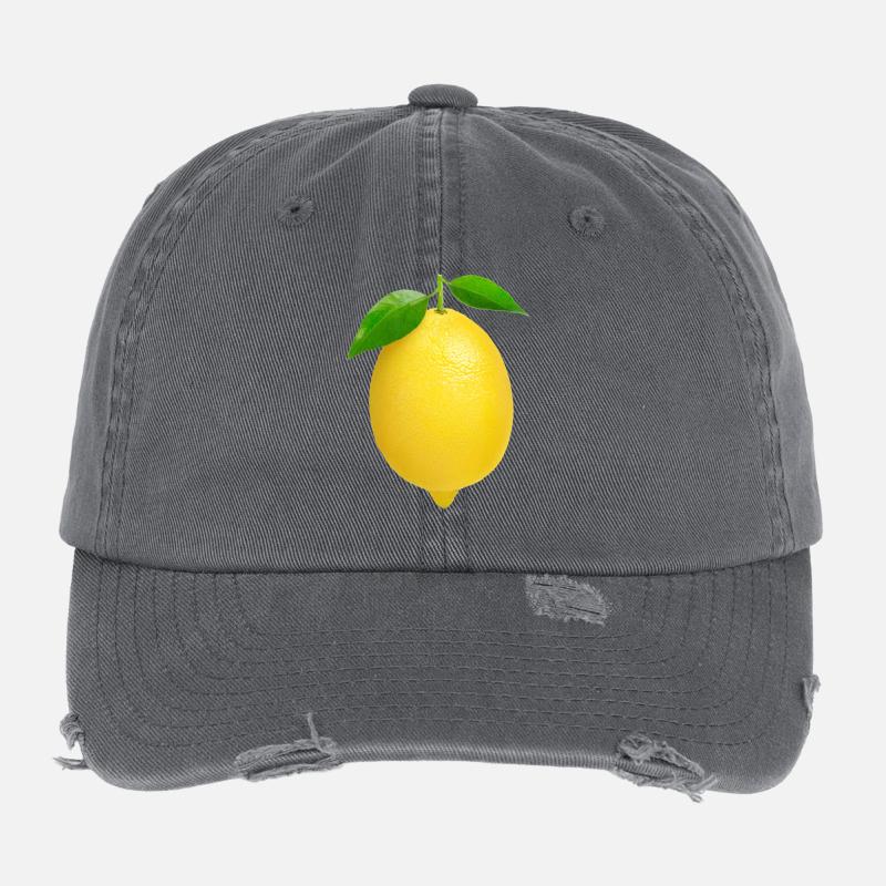 citron Casquette vintage effet usé Flexfit