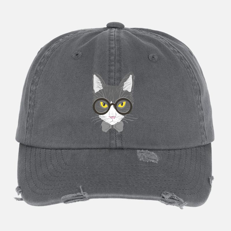 Katzengesicht Flexfit Vintage Destroyed Cap