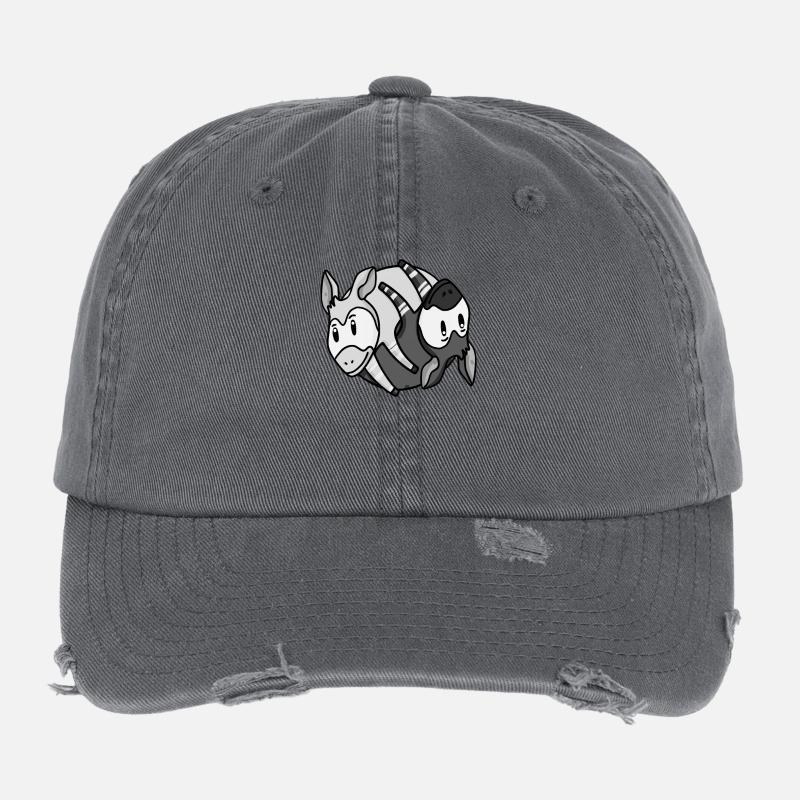 Yin Yang Okapi Flexfit Vintage Destroyed Cap