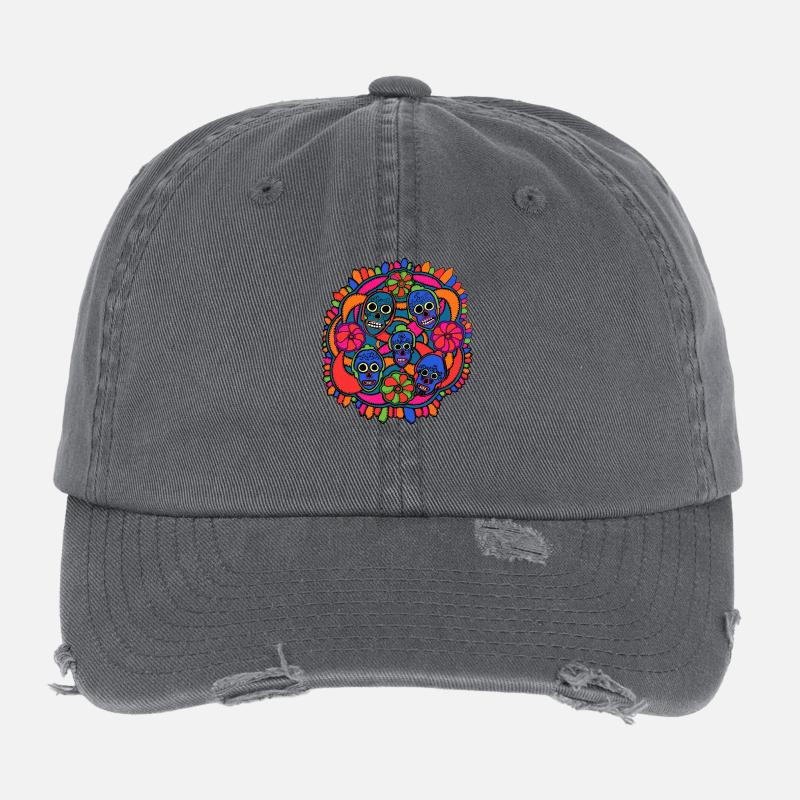 Dias de los muertos Flexfit Vintage Destroyed Cap