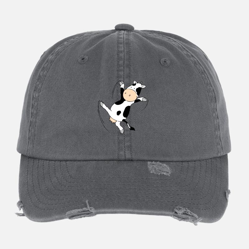 Mooviestars - Dancing Cow Flexfit Vintage Destroyed Cap