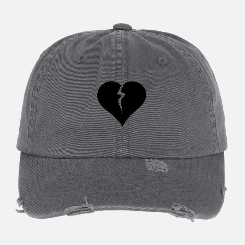 heart Casquette vintage effet usé Flexfit