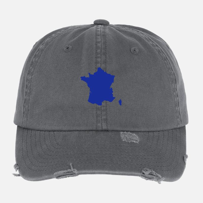 Frankreich Flexfit Vintage Destroyed Cap