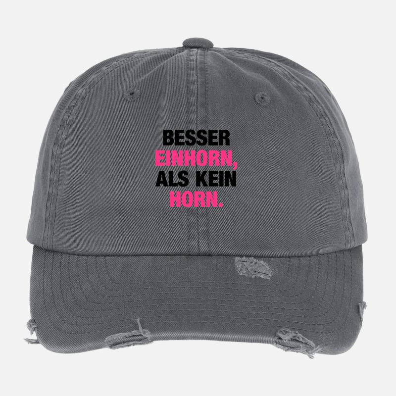 Besser Einhorn... Flexfit Vintage Destroyed Cap