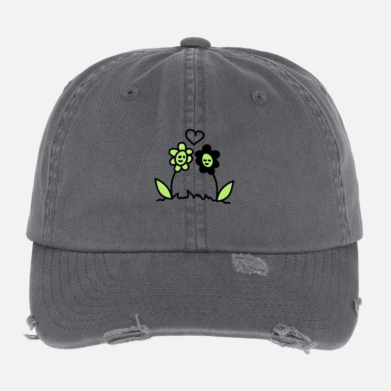 Flowers in Love Flexfit Vintage Destroyed Cap