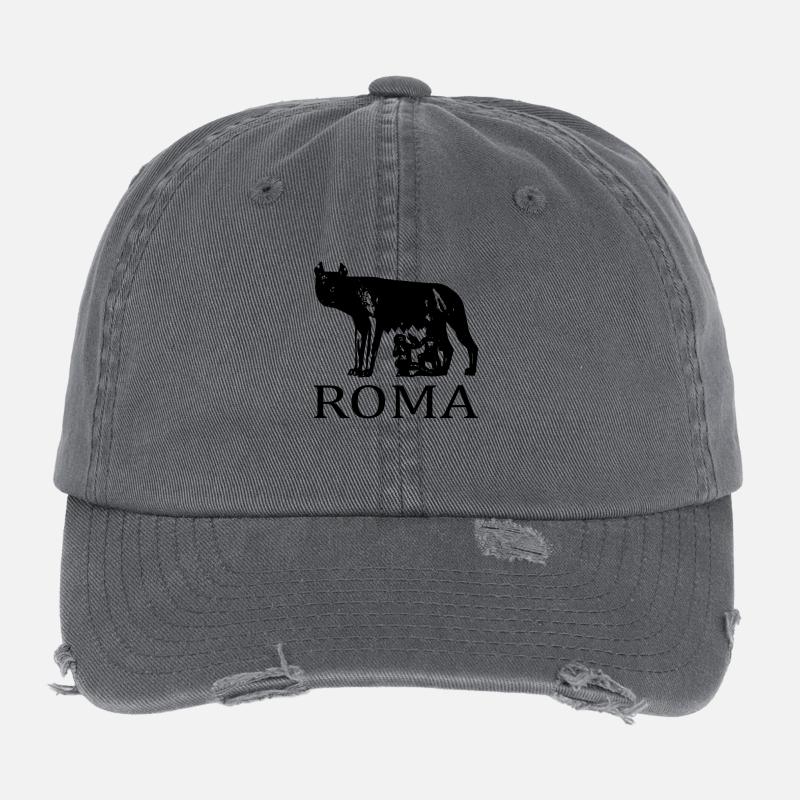 Roma Design Flexfit Vintage Destroyed Cap