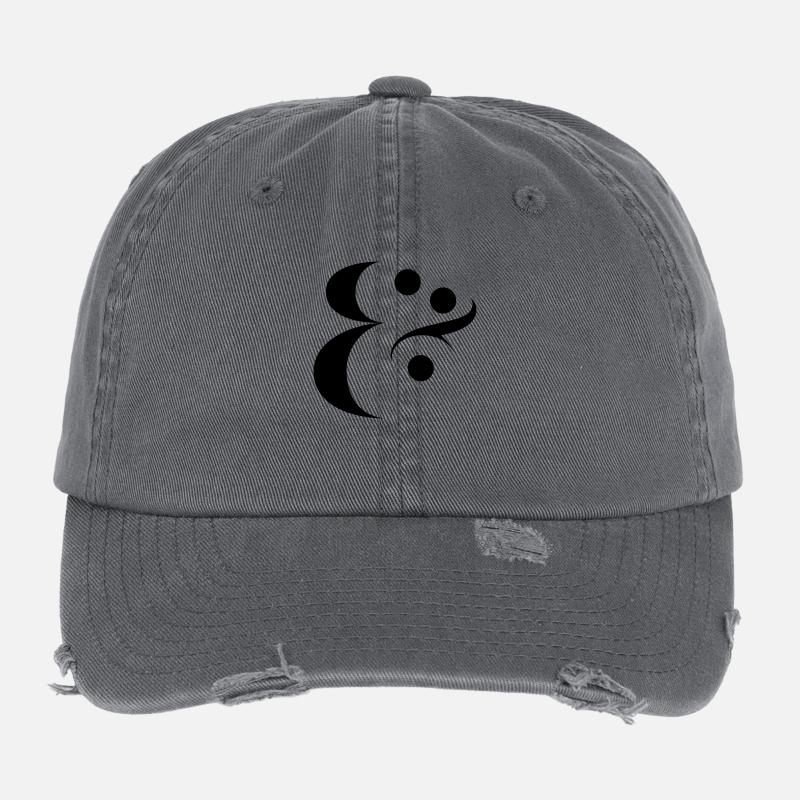 esperluette Casquette vintage effet usé Flexfit