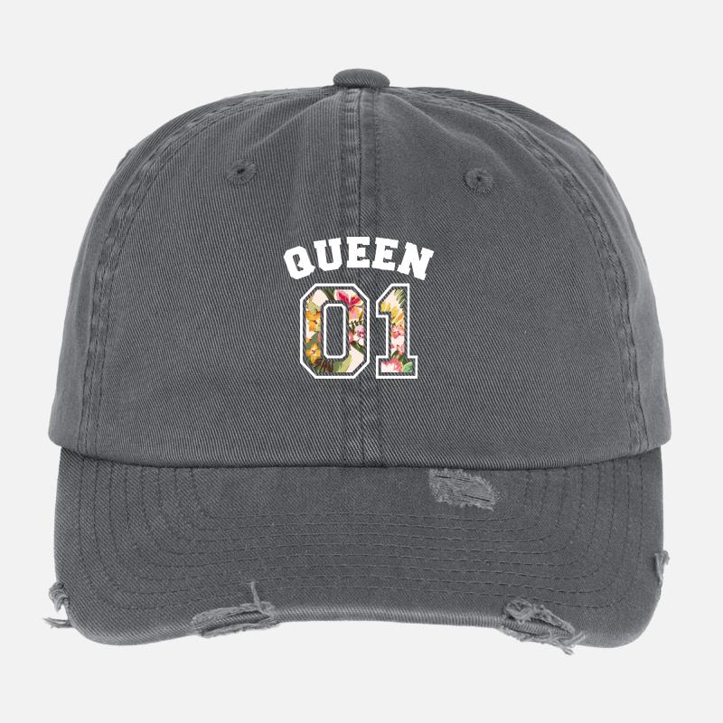 queen 01 Flexfit Vintage Destroyed Cap