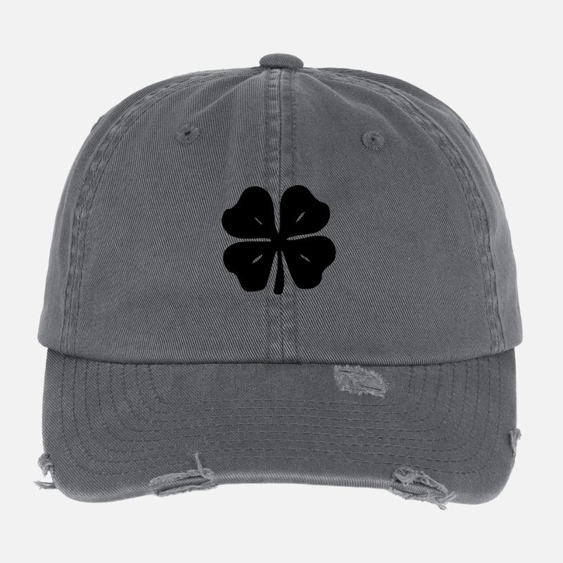 Shamrock Casquette vintage effet usé Flexfit