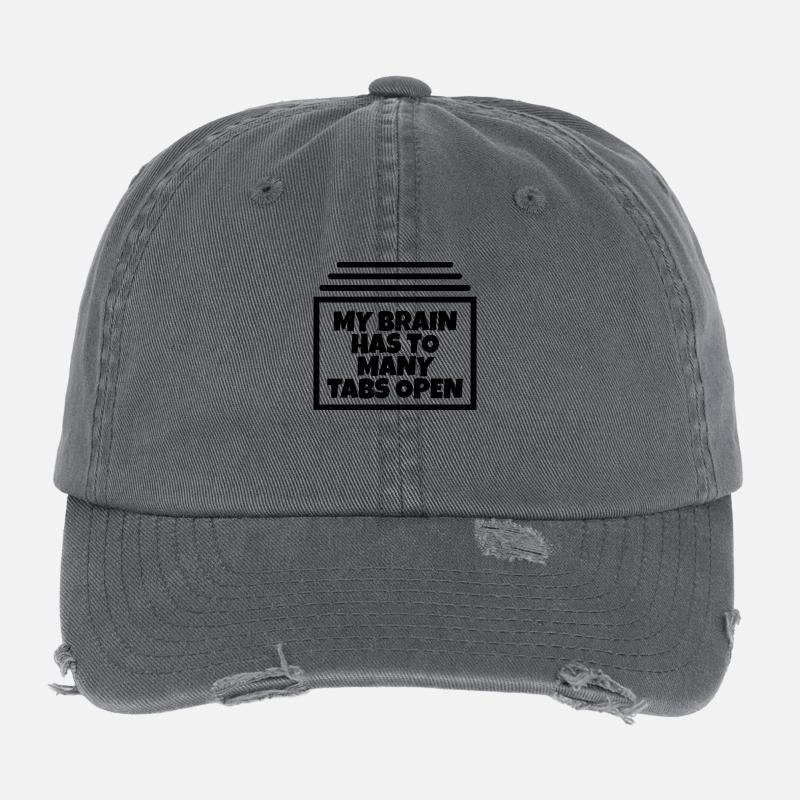 My brain has too many tabs open ;) Flexfit Vintage Destroyed Cap