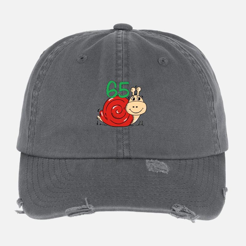 Snail 65 e anniversaire Casquette vintage effet usé Flexfit