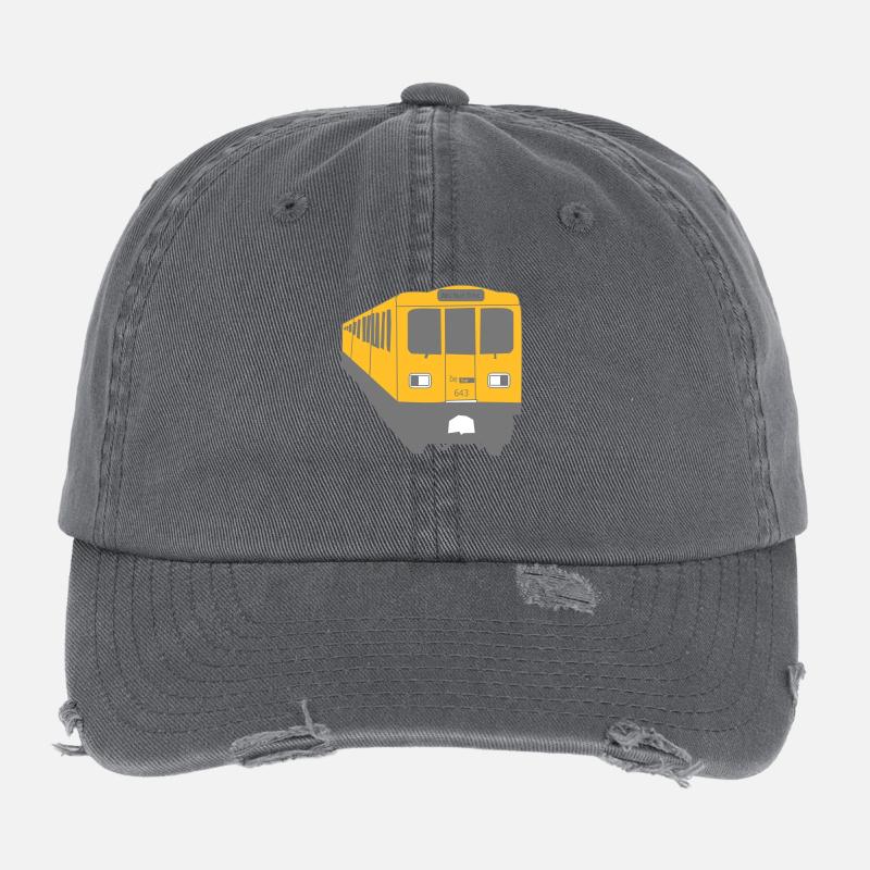 Berlin Train U1 Flexfit Vintage Destroyed Cap