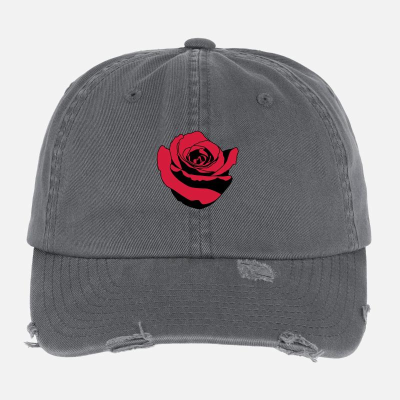 rose Flexfit Vintage Destroyed Cap