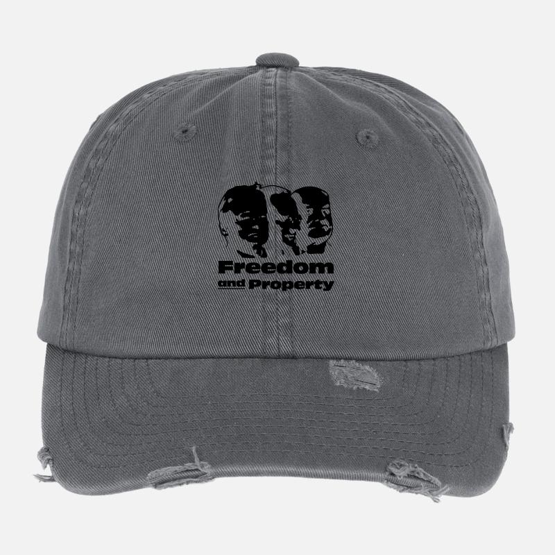 Freedom and Property Flexfit Vintage Destroyed Cap