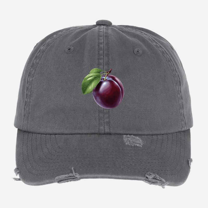 Plum Flexfit Vintage Destroyed Cap
