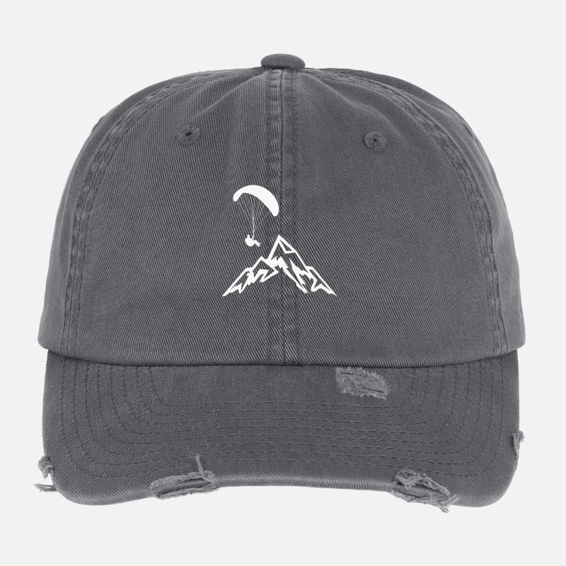 Gleitschirmflieger Fallschirmspringer Flexfit Vintage Destroyed Cap