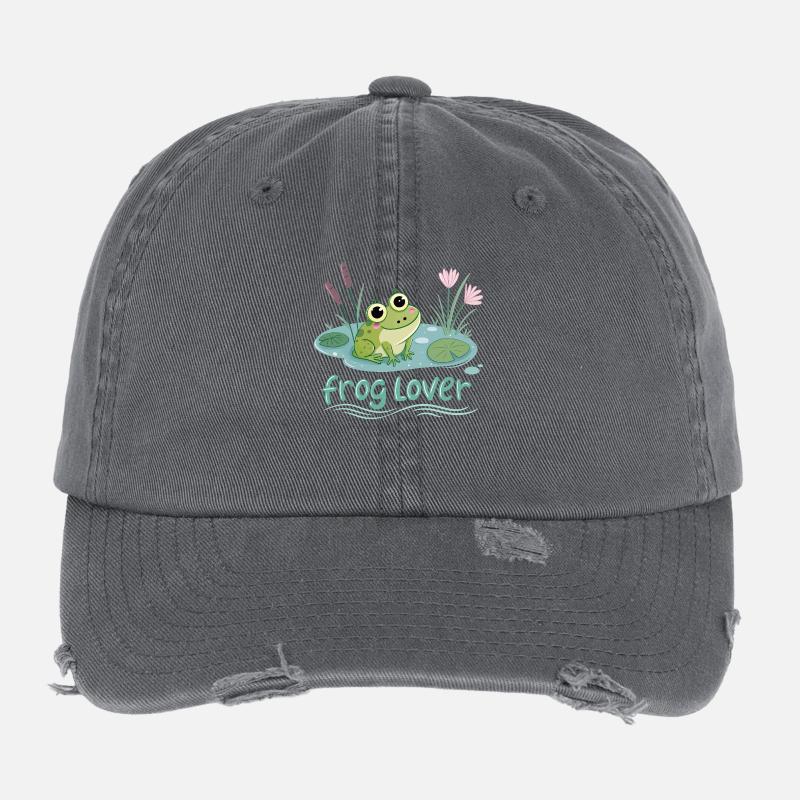 Frog Lovers Flexfit Vintage Destroyed Cap