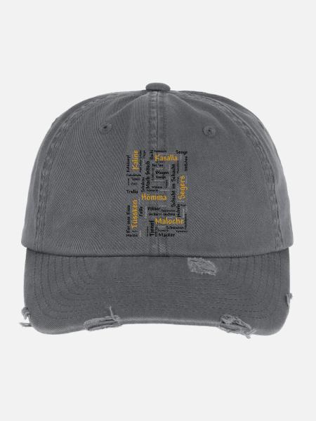 Ruhrpott - Flexfit Vintage Destroyed Cap - Dunkelgrau - Vorne