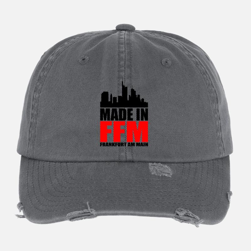 Made in Frankfurt Flexfit Vintage Destroyed Cap