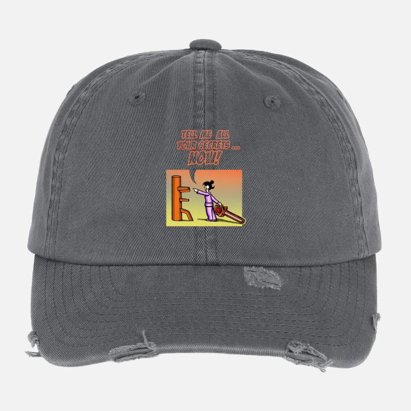 chainsaw 2016 multicol Flexfit Vintage Destroyed Cap