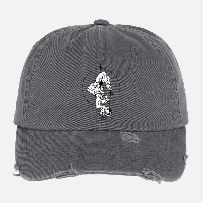 anatomie-print-circle-black Flexfit Vintage Destroyed Cap