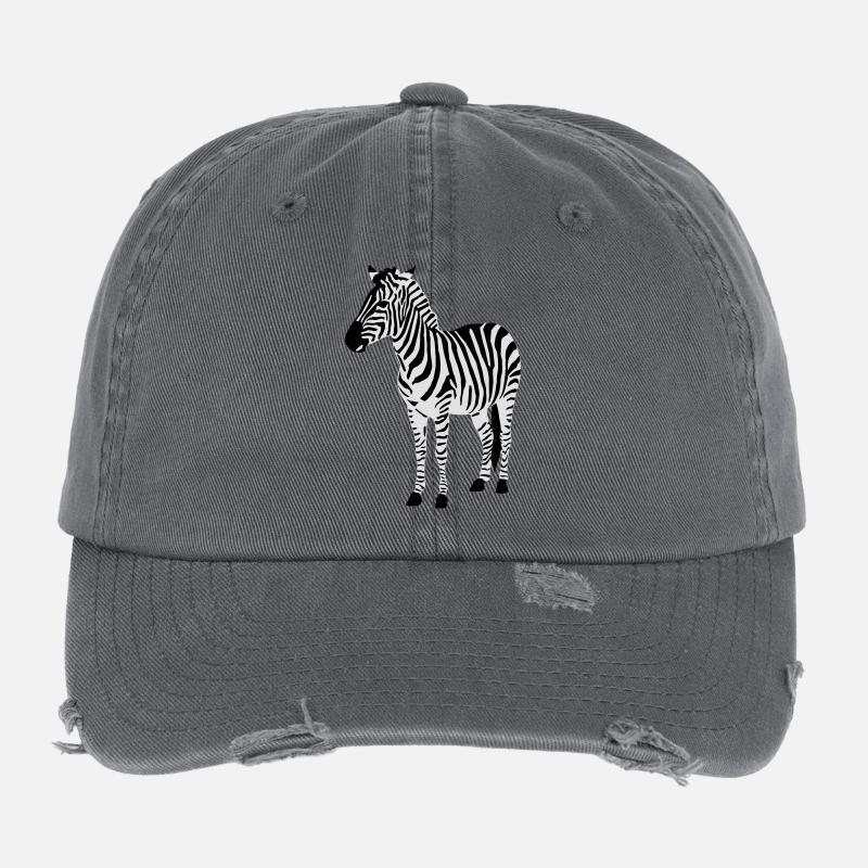 Zebra Flexfit Vintage Destroyed Cap