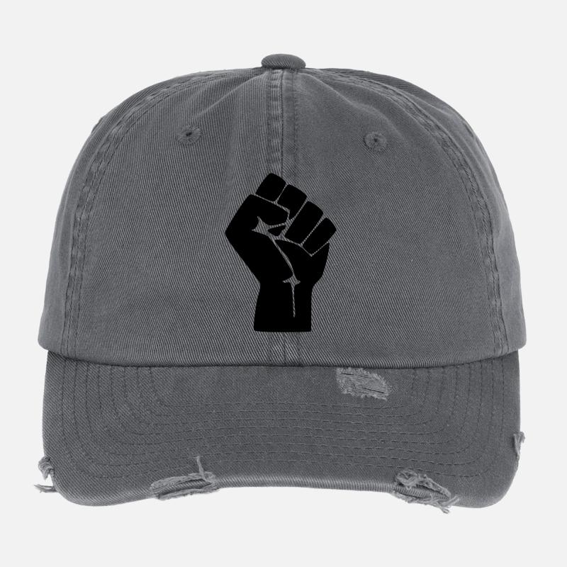 Faust Protest Widerstand Flexfit Vintage Destroyed Cap