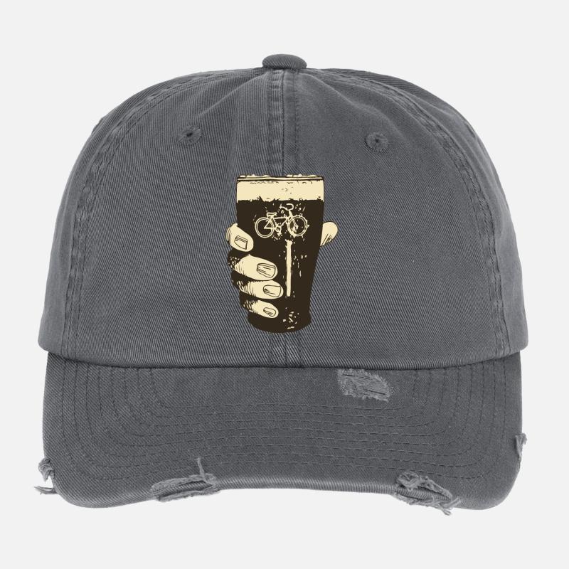 Bier und Fahrrad Flexfit Vintage Destroyed Cap