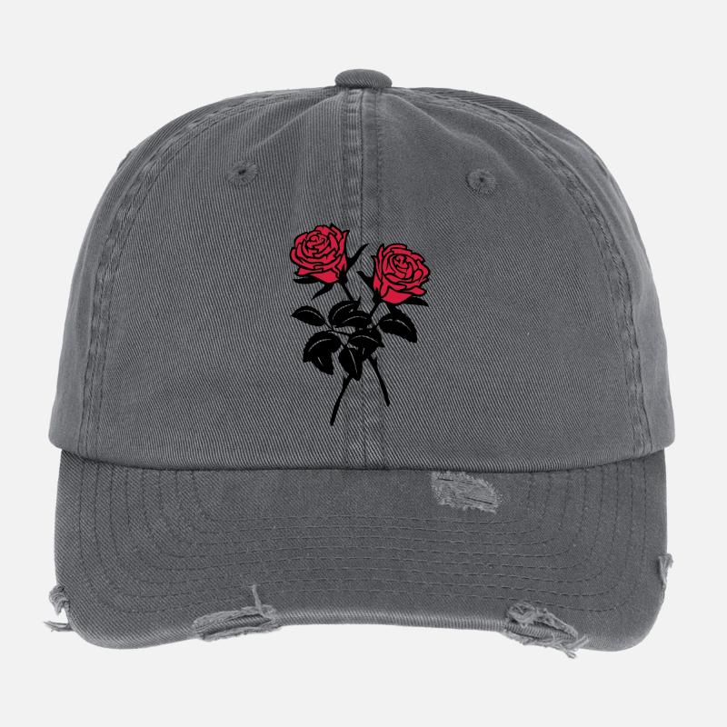 roses Flexfit Vintage Destroyed Cap
