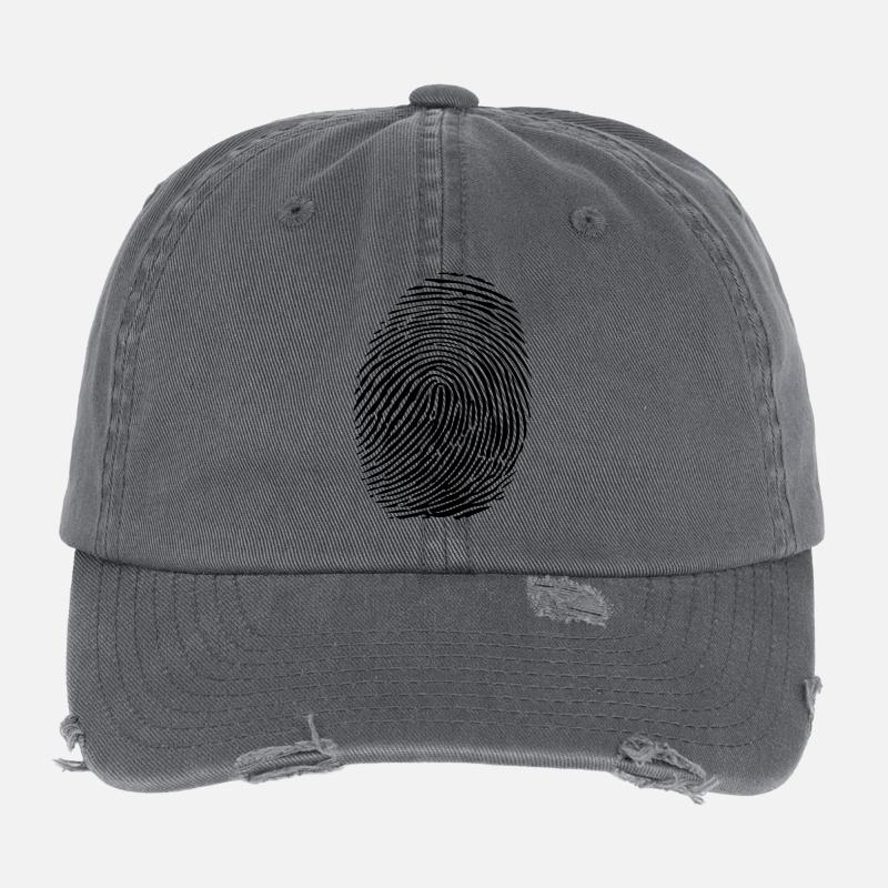 vingerafdruk Flexfit Vintage Destroyed Cap