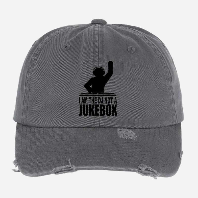 I'm the dj not a jukebox Flexfit Vintage Destroyed Cap