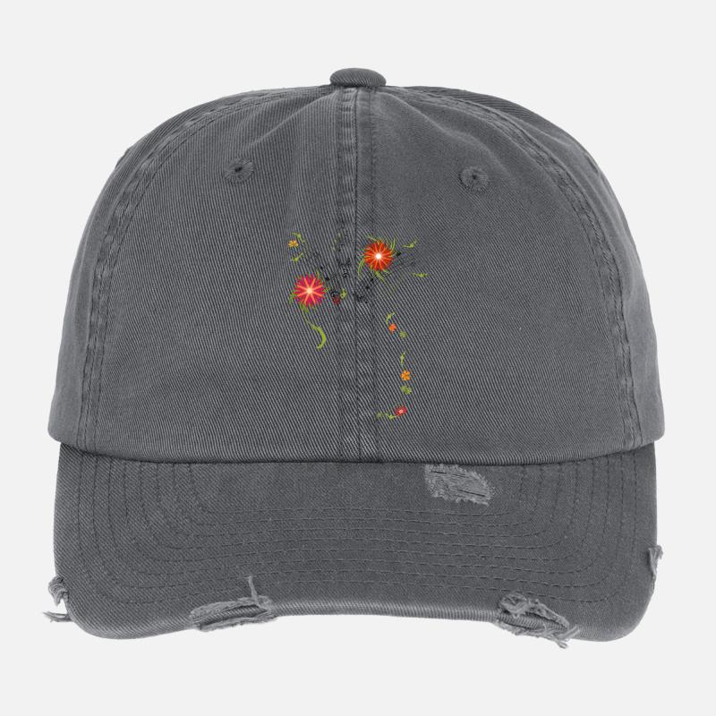 Background music for instruments Flexfit Vintage Destroyed Cap