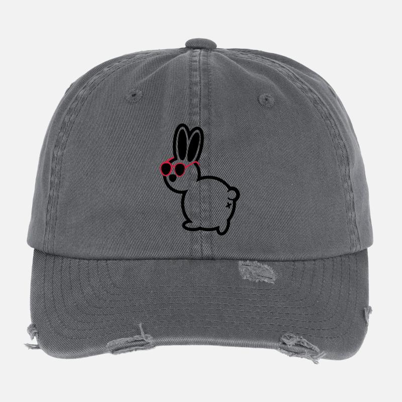 hase comique Casquette vintage effet usé Flexfit