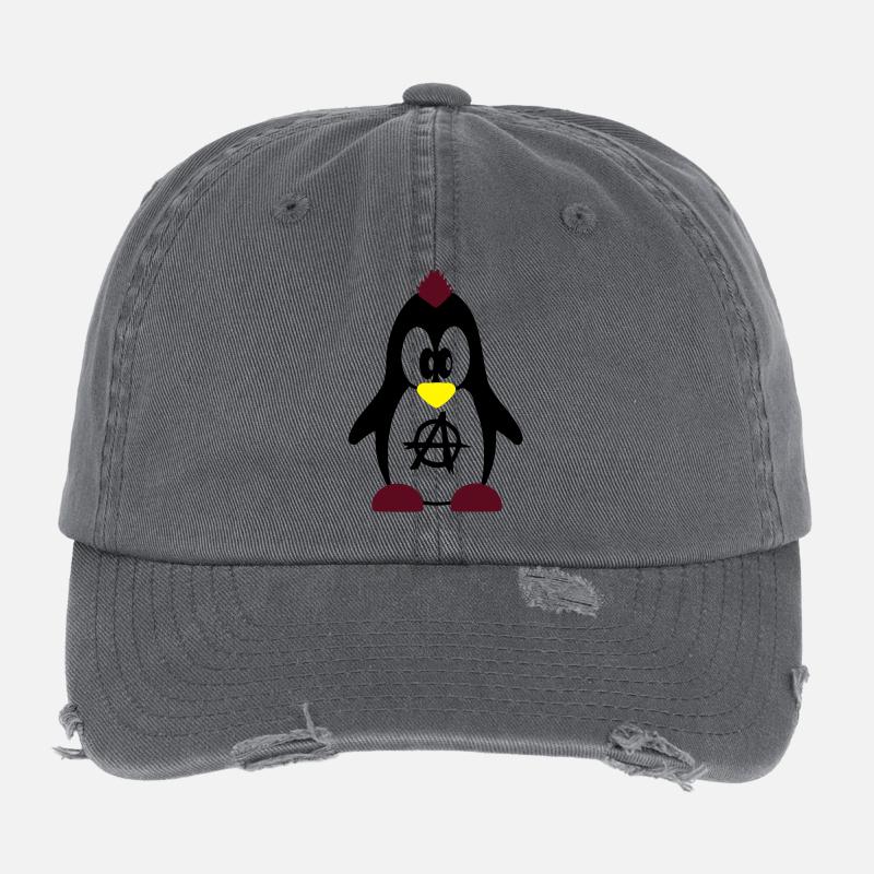 Punkpinguin Flexfit Vintage Destroyed Cap