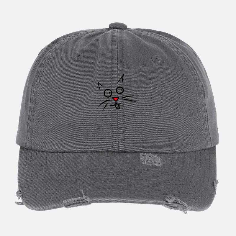 cat Flexfit Vintage Destroyed Cap