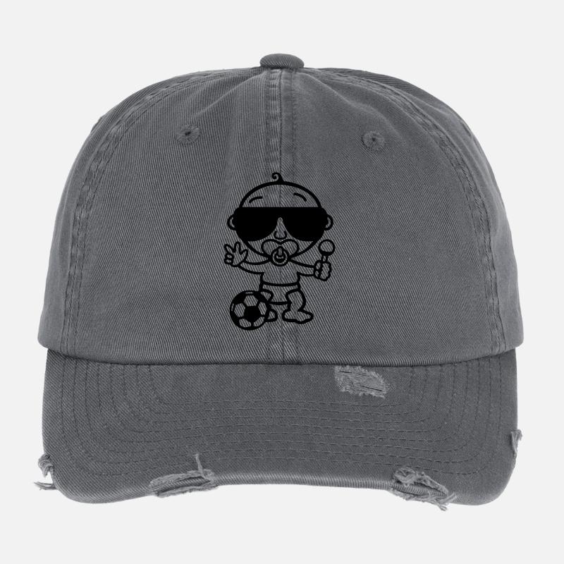 Fußball, Baby! Flexfit Vintage Destroyed Cap