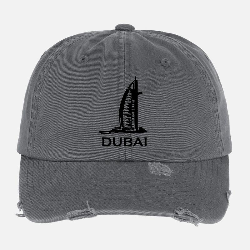 dubai Flexfit Vintage Destroyed Cap