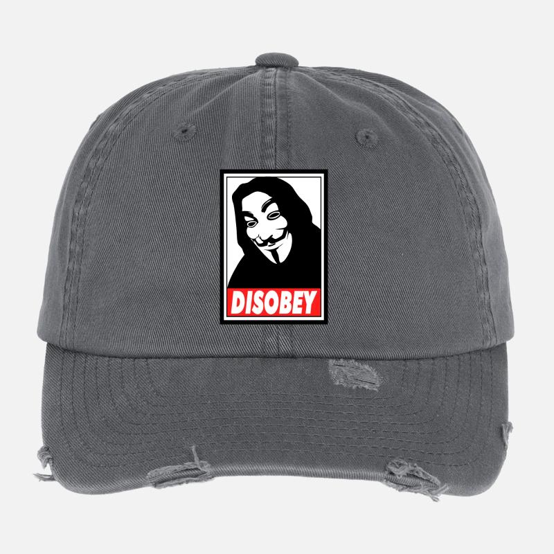 discobey anonymous Casquette vintage effet usé Flexfit