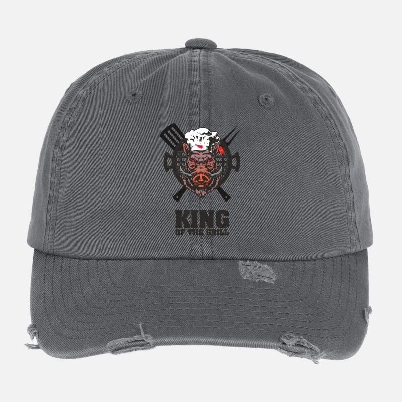 KÖNIG DES GRILLS Flexfit Vintage Destroyed Cap
