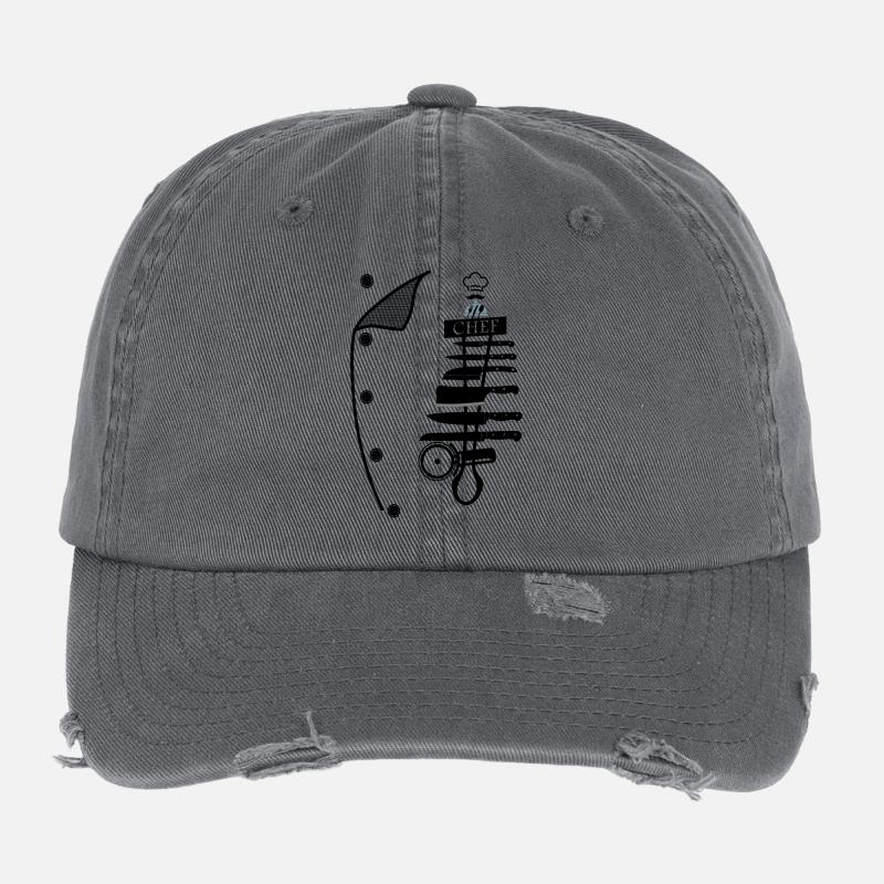 Chef Casquette vintage effet usé Flexfit